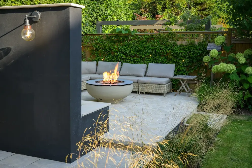 garden build muswell hill north london seating divider